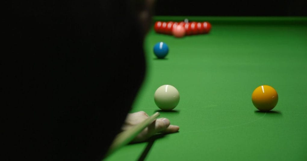 Defined cue ball and object ball position