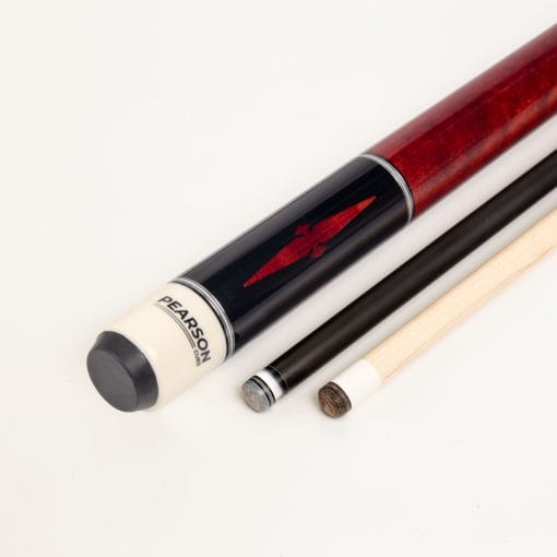 Players Carbon Fiber Pool Cue in the color red